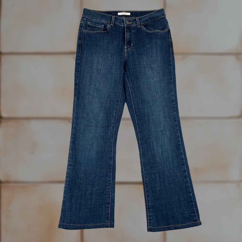 Levi's Levis Jeans Womens 4 28x28 Bootcut Dark Wash Denim Y2K Cowgirl Rodeo Size 27" / US 4 / IT 40 - 1 Thumbnail