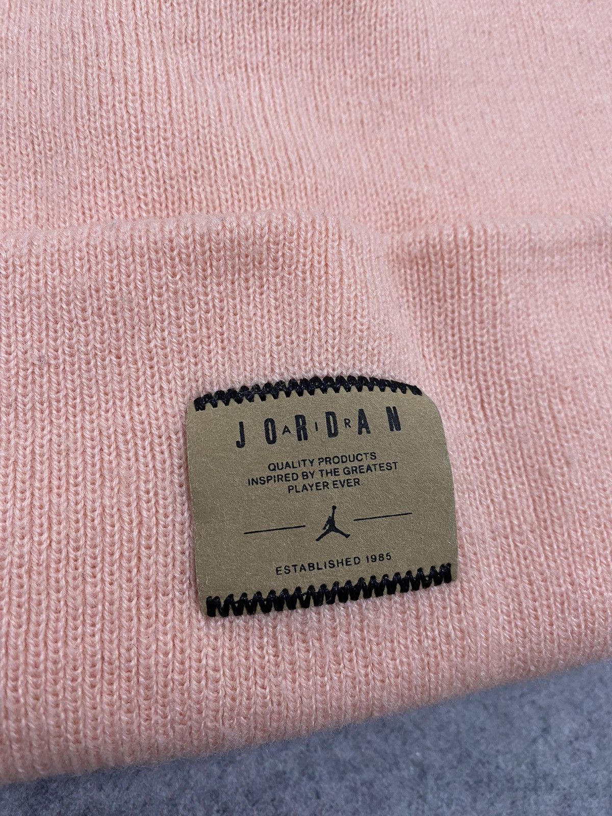 Jordan Brand Nike Jordan Utility Cuffed Beanie Pink Hat Size ONE SIZE - 3 Thumbnail