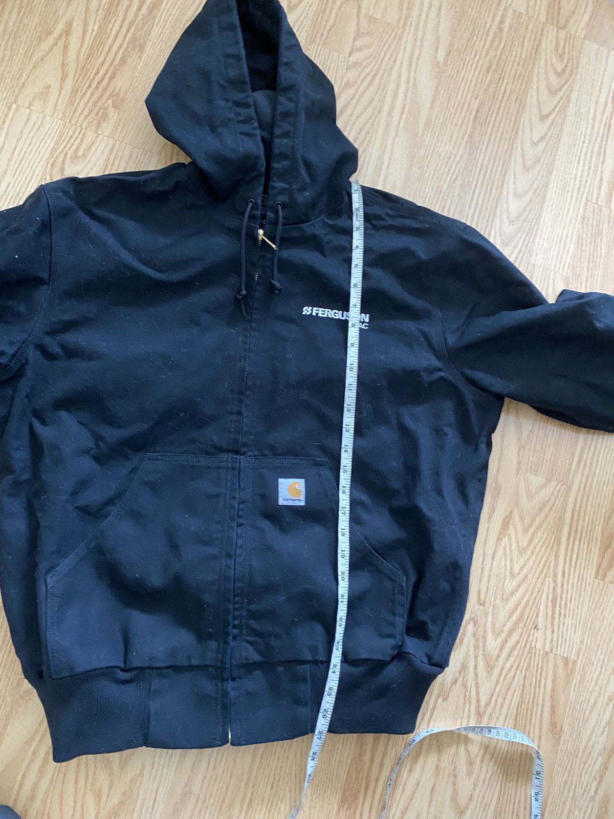 Carhartt Black Carhartt Zip Up Active Jacket Hoodie Canvas Y2K Work Size US L / EU 52-54 / 3 - 7 Thumbnail
