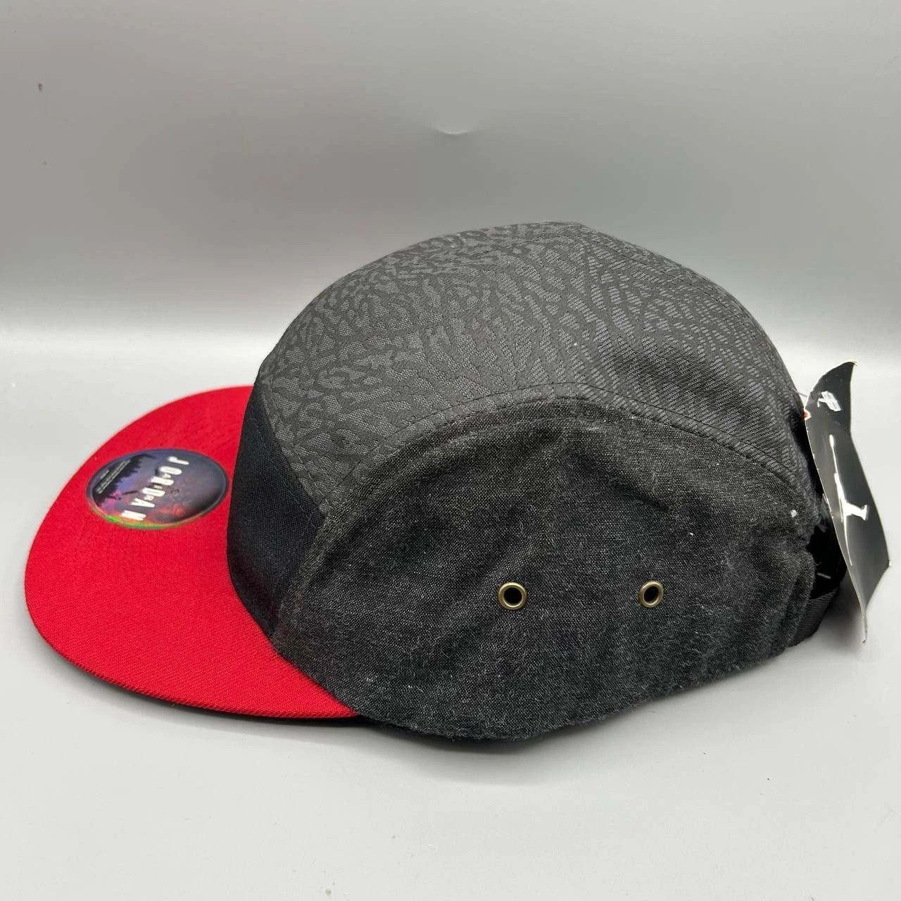 Jordan Brand Air Jordan 5 Panel Hat Cement Elephant Jumpman Strap Back Size ONE SIZE - 7 Thumbnail