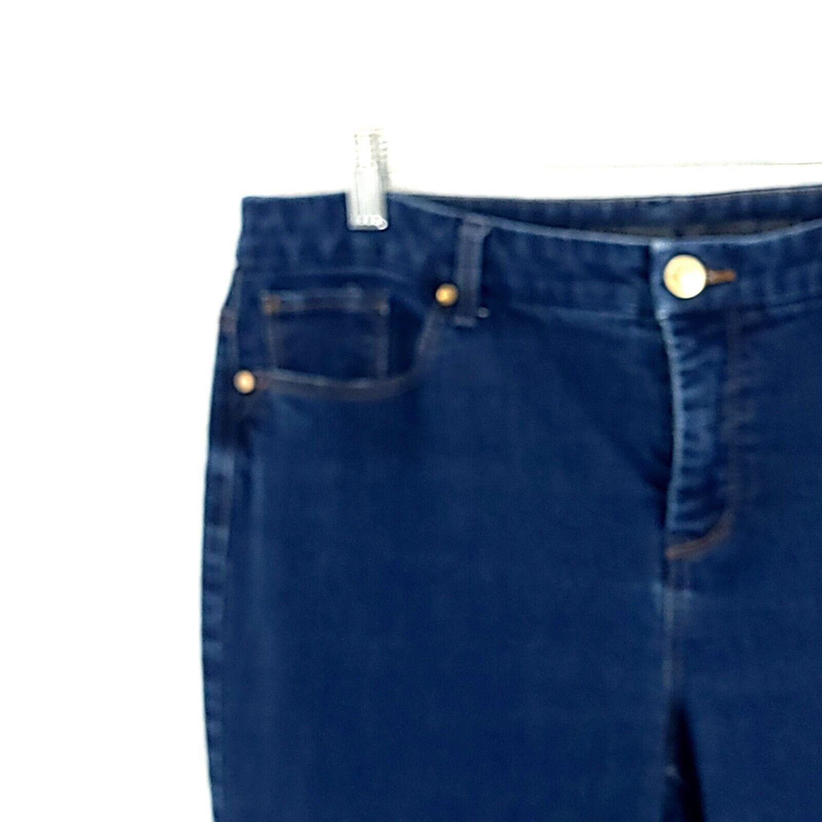 Chicos Chico's So Slimming Girlfriend Blue Denim Jeans Size 1.5P Mi Size 33" - 2 Thumbnail