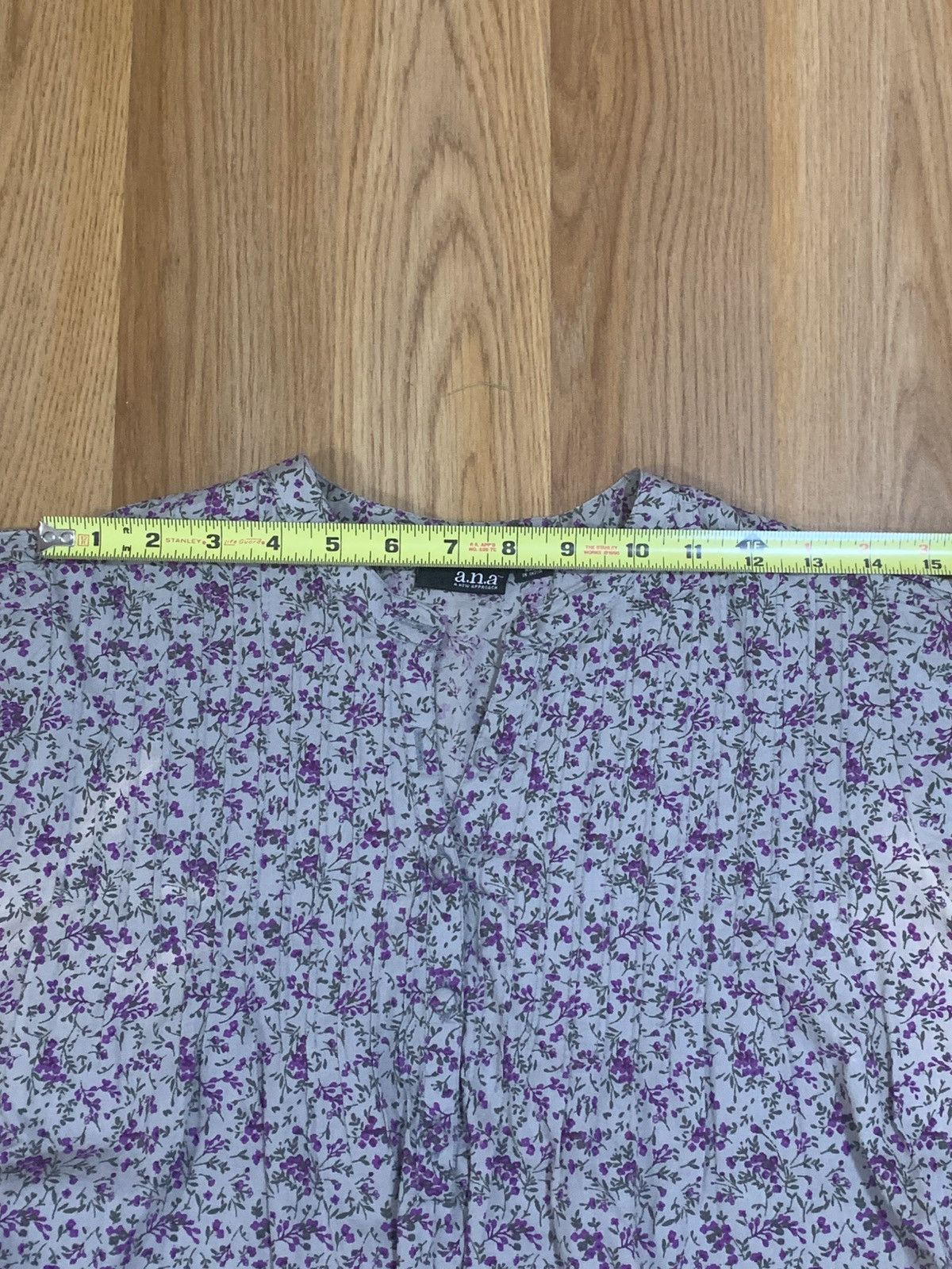 Other SzM (W’s)- A.N.A A New Approach Floral Print V-Neck Blouse Size M / US 6-8 / IT 42-44 - 7 Thumbnail