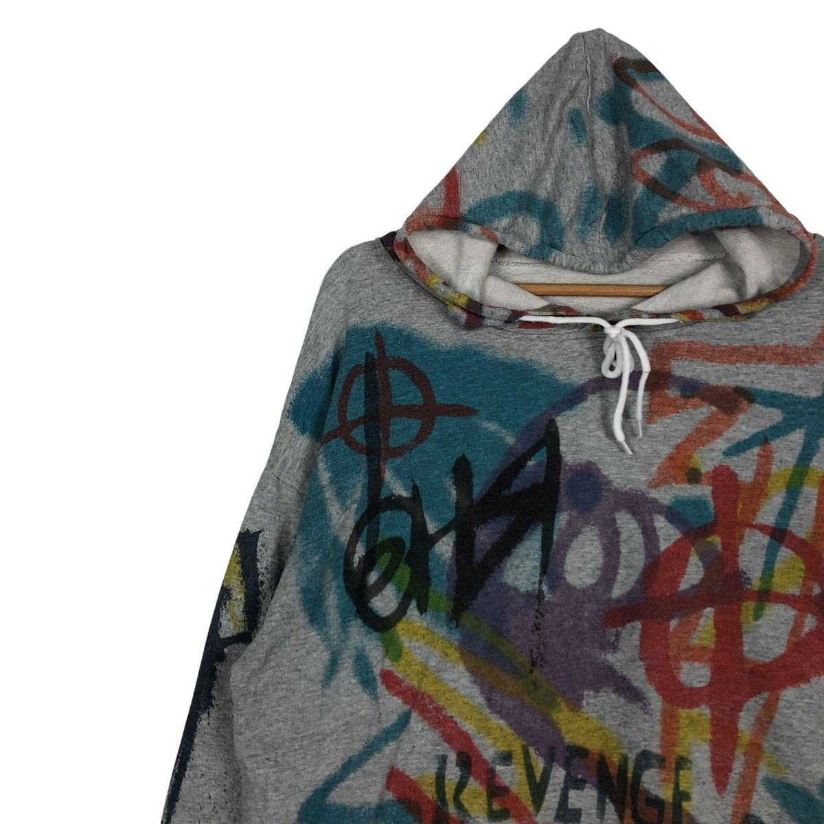 Japanese Brand 🔥VINTAGE HOODIE PULL OVER ANORAK ART DESIGN ISSEY MIYAKE Size US M / EU 48-50 / 2 - 7 Thumbnail