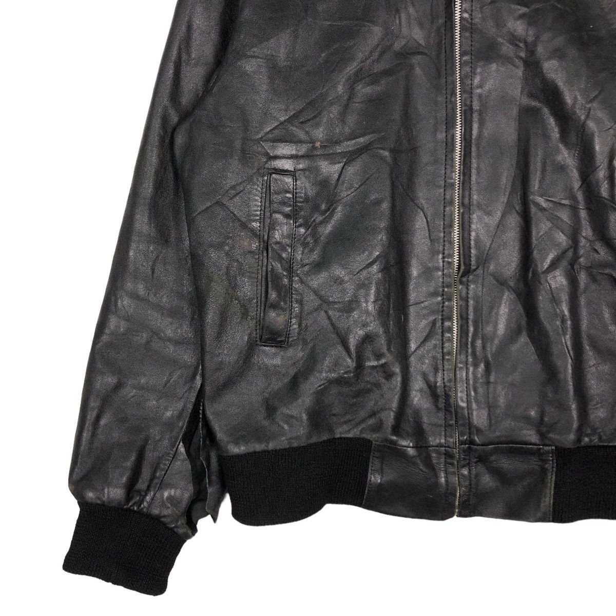 Japanese Brand 🔥Vintage Bomber Biker Leather Jacket Japan Issey Miyake Size US L / EU 52-54 / 3 - 4 Thumbnail