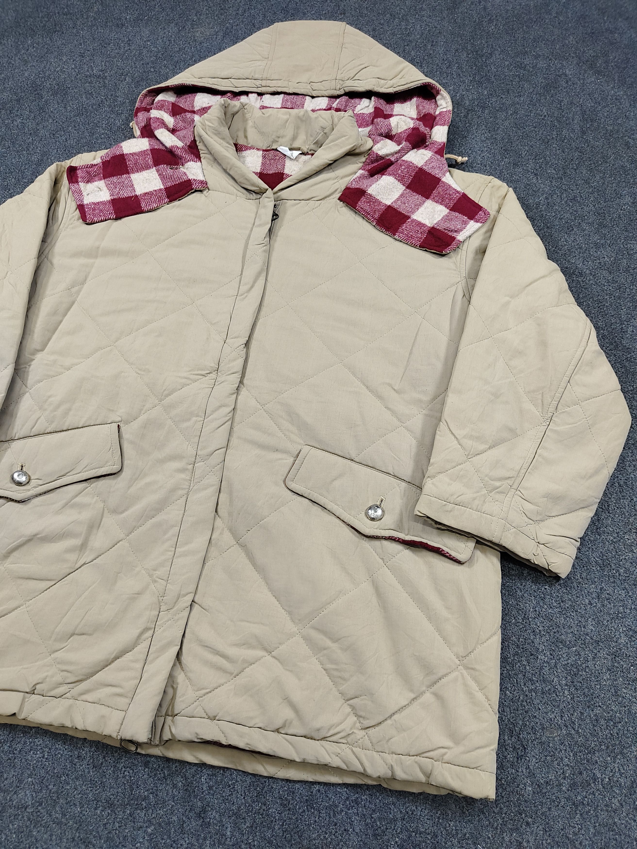 Emporio Armani 90s Emporio Armani- Giaccone Donna Quilted Hooded Jacket Size M / US 6-8 / IT 42-44 - 3 Thumbnail
