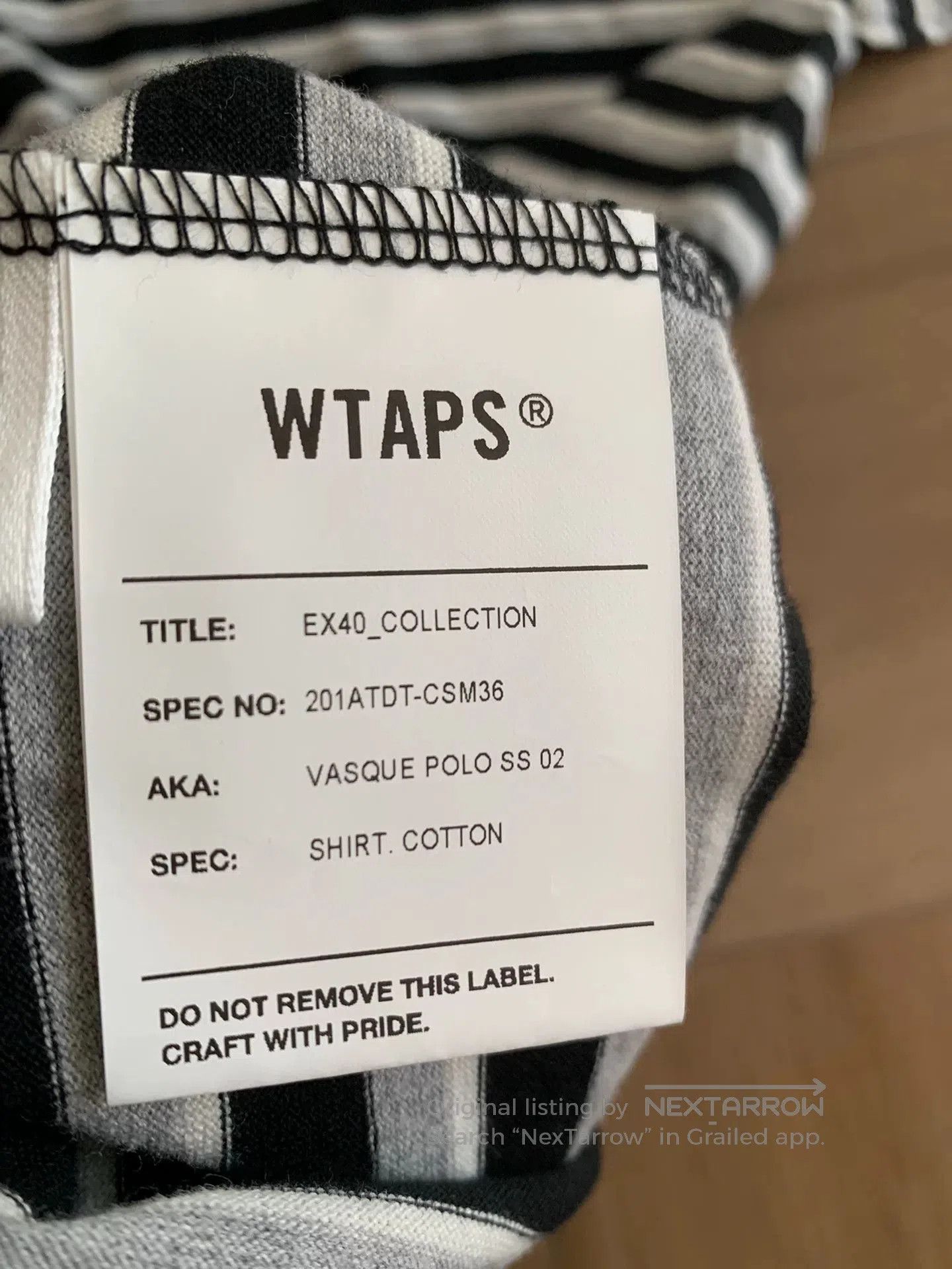 Wtaps wtaps vasque striped cotton polo shirt. Size US XXL / EU 58 / 5 - 6 Thumbnail