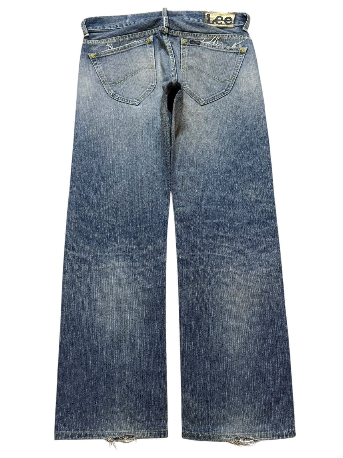 Lee Vintage 90s Lee Riders Gold Label Blue Faded Wash Distress Size US 31 - 2 Thumbnail