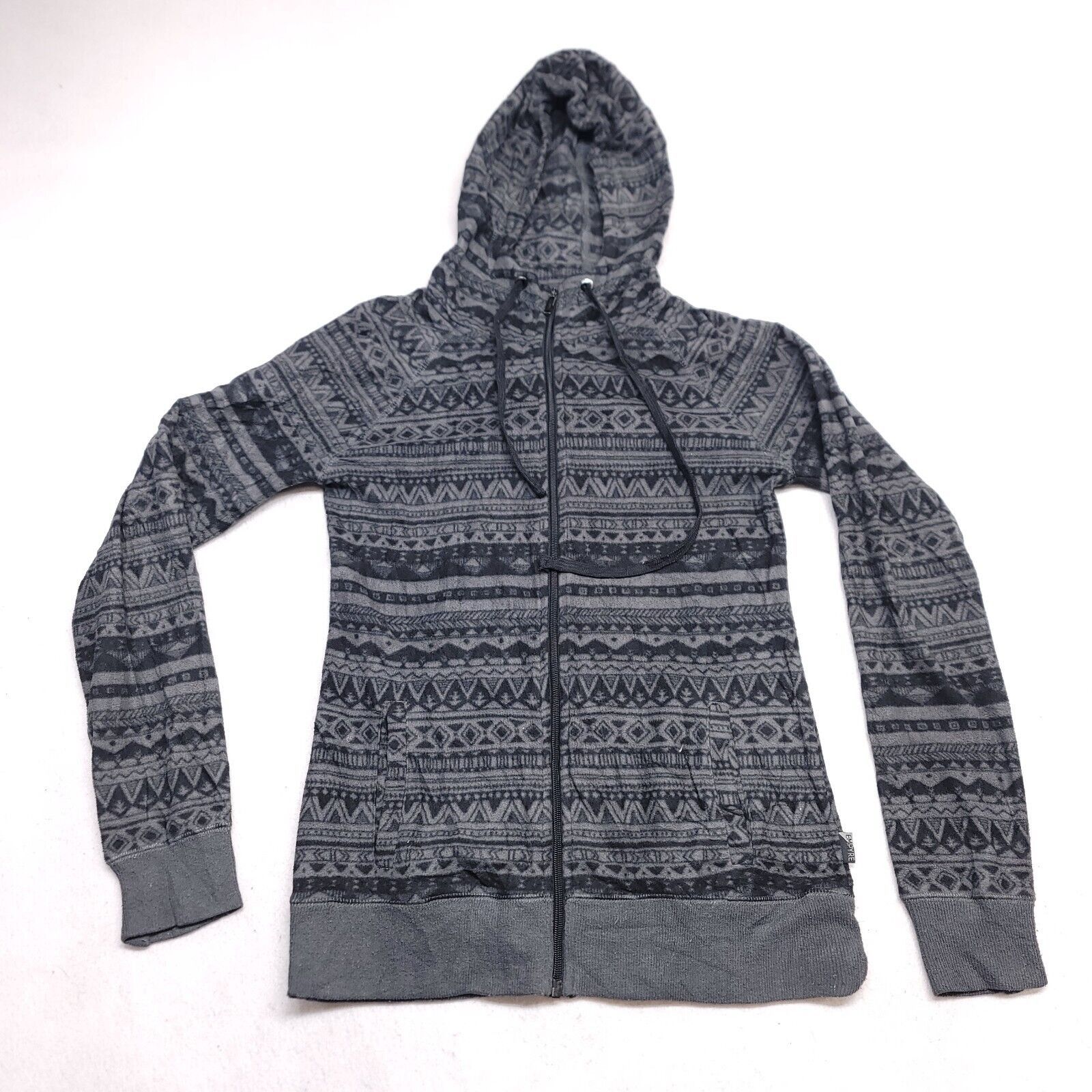 Empyre Empyre Long Sleeve Zip Up Hoodie Womens Size M Black Gray Size M / US 6-8 / IT 42-44 - 2 Thumbnail