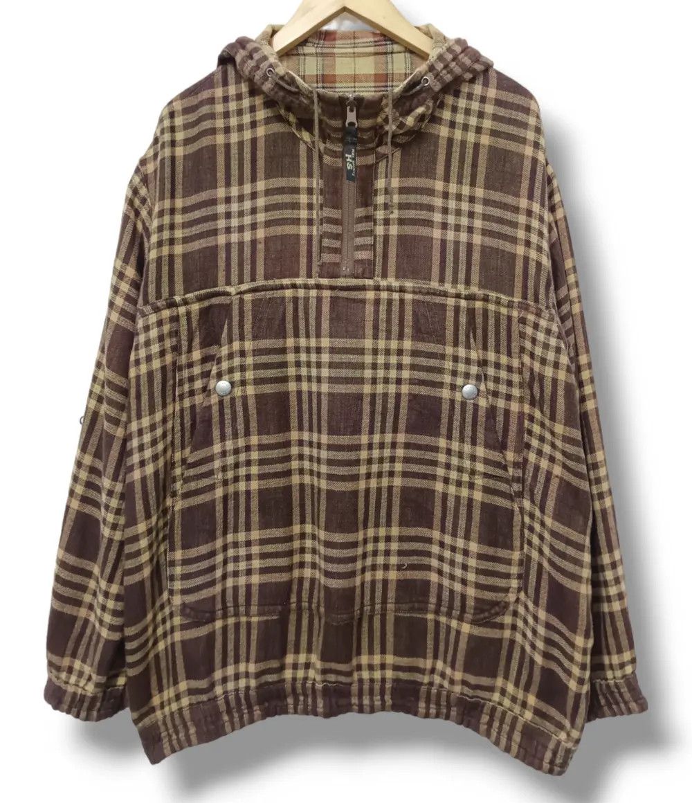 Hai Sporting Gear Vintage 80s Issey Miyake Hai Sports Gear Flannel Hoodie Size US M / EU 48-50 / 2 - 5 Thumbnail