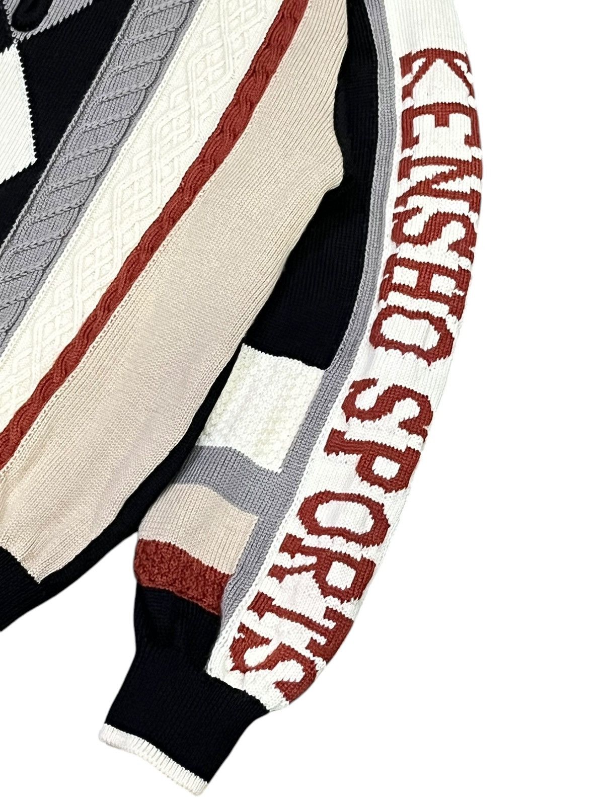 Kensho Abe 🔥FYE🔥VINTAGE KENSHO ABE SPORTS Wool Knitwear Sweater Japan Size US L / EU 52-54 / 3 - 5 Thumbnail