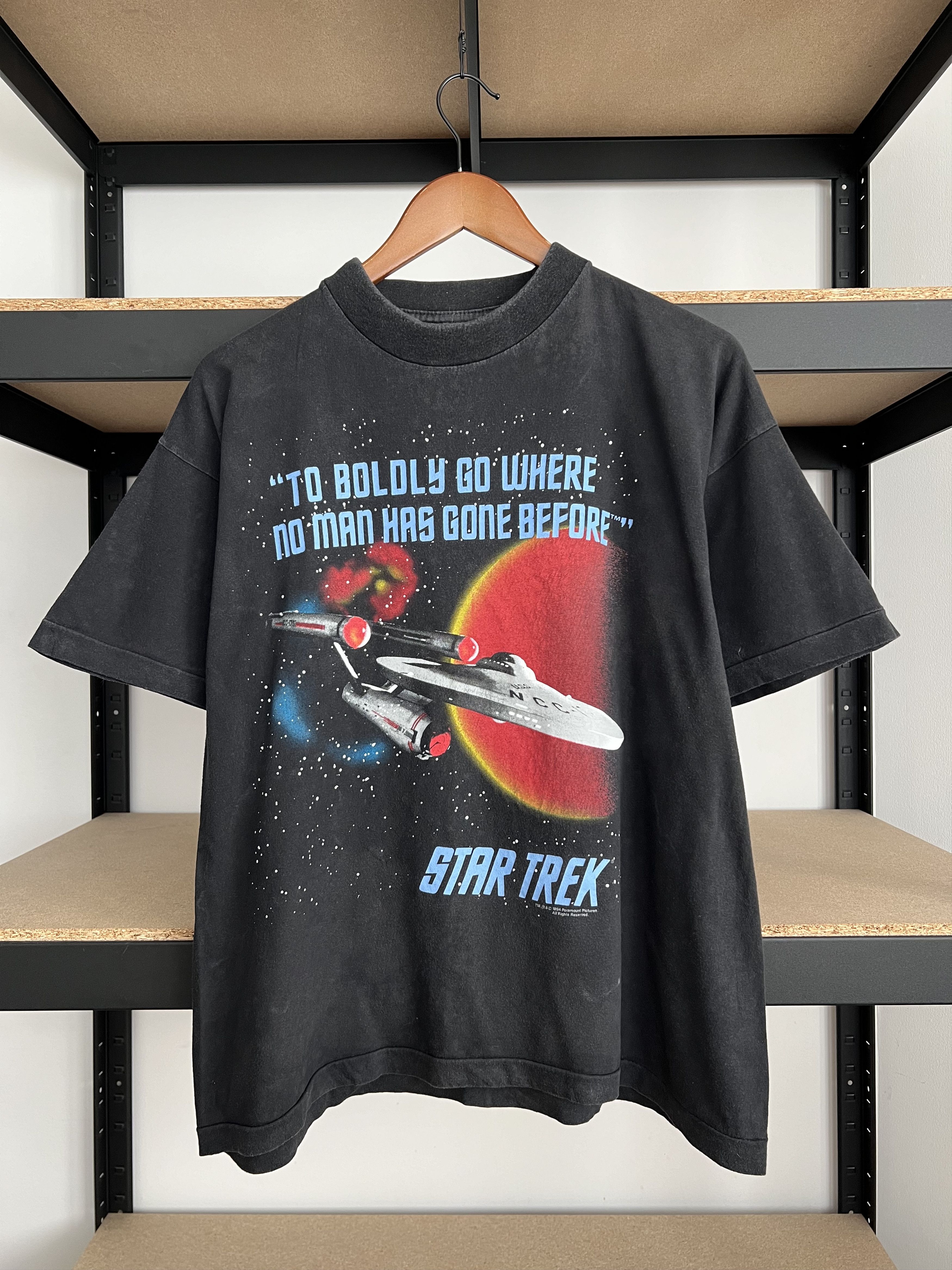 Vintage Vintage 1994 Star Trek NCC-1701 Movie Black T-shirt Size US M / EU 48-50 / 2 - 1 Thumbnail