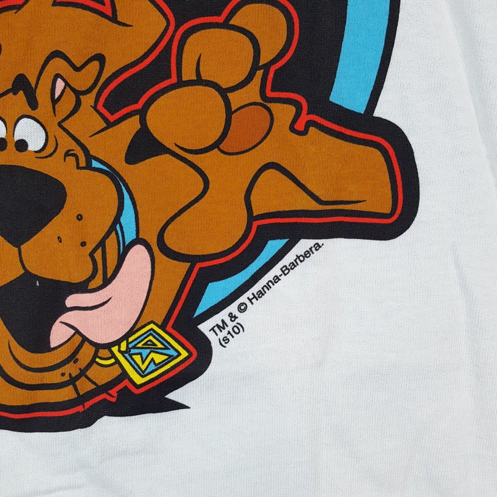 Delta VINTAGE Delta Men T-Shirt Size Large Scooby-Doo Cartoon 90s 00s Retro White Cotton Size US L / EU 52-54 / 3 - 4 Thumbnail