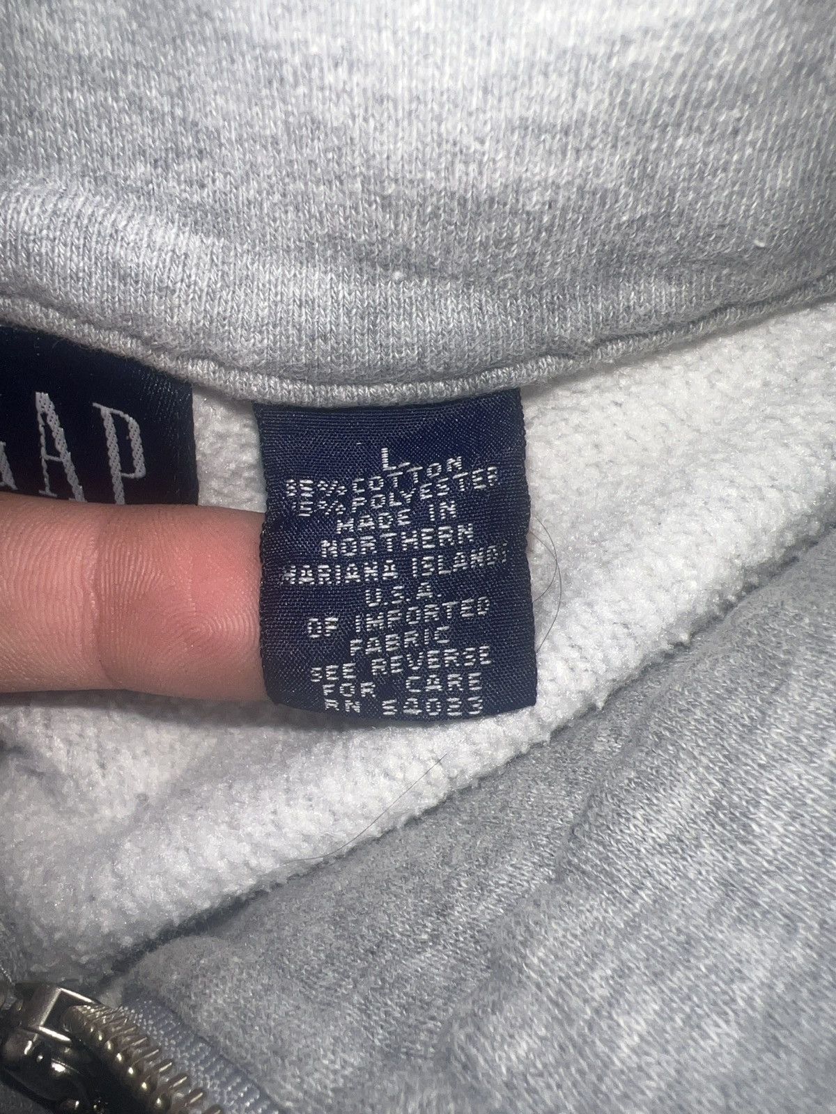 Gap Gap Athletic Logo Collar-Zip Turtleneck Sweater Size US L / EU 52-54 / 3 - 13 Thumbnail