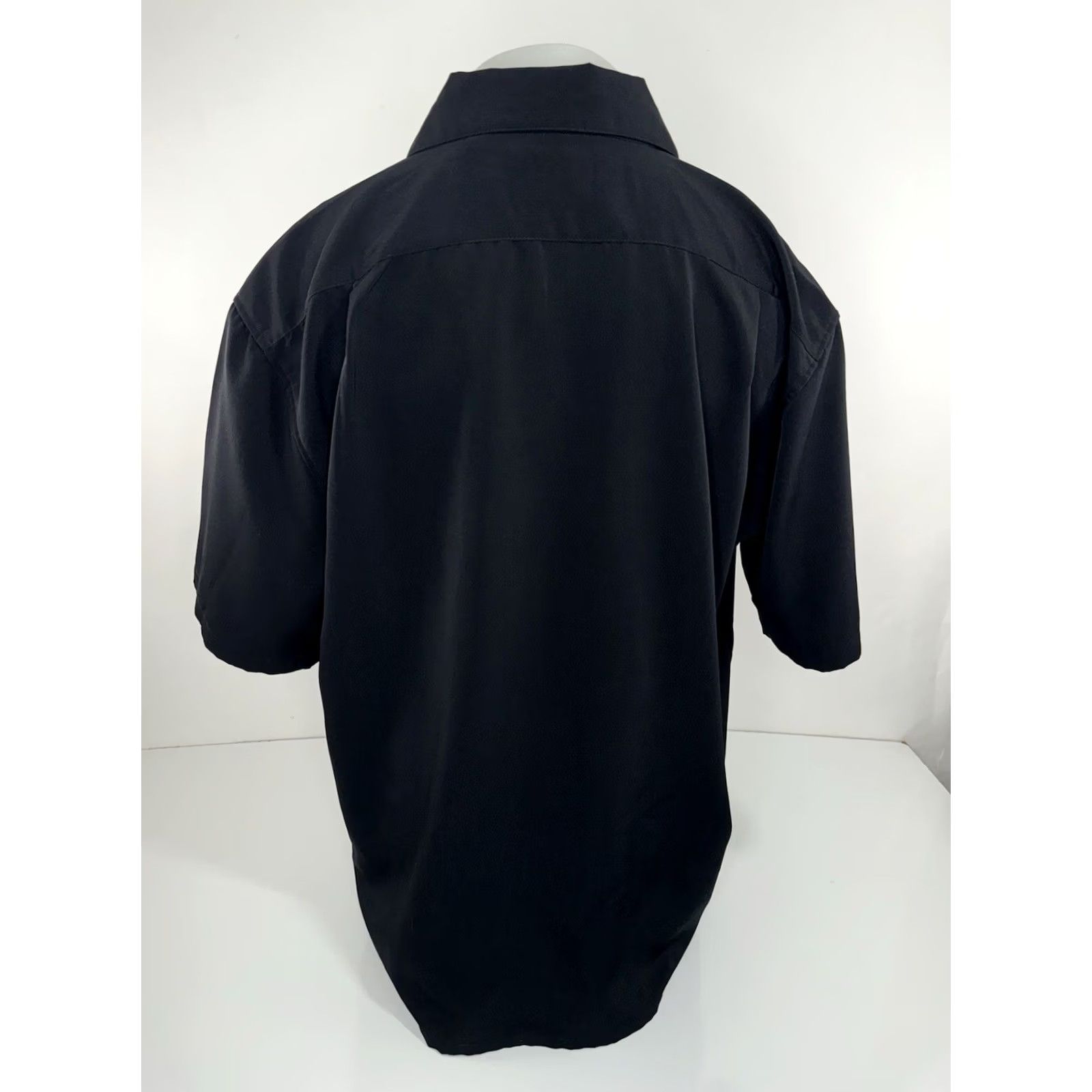 Vintage DRAGONFLY ASIAN DRAGON SERPENT Embroidered XL Shirt Men Short Sleeve Button-Up Black XS? XL not XS - XL Shirt Men Embroidered Dragonfly Size US XL / EU 56 / 4 - 4 Thumbnail