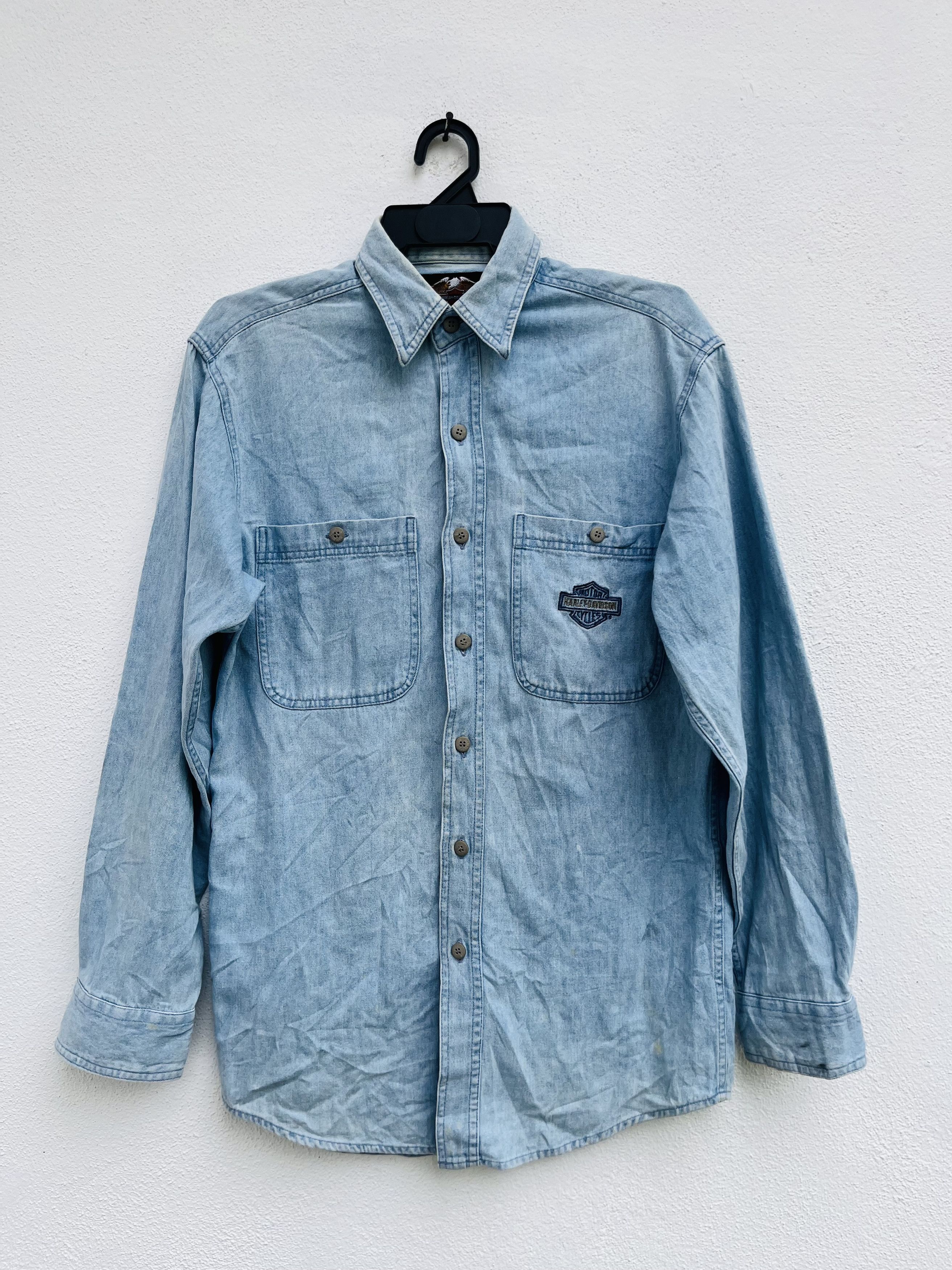Harley Davidson Vintage Harley Davidson Motorcycle Fashion Style Shirt Size US M / EU 48-50 / 2 - 1 Thumbnail