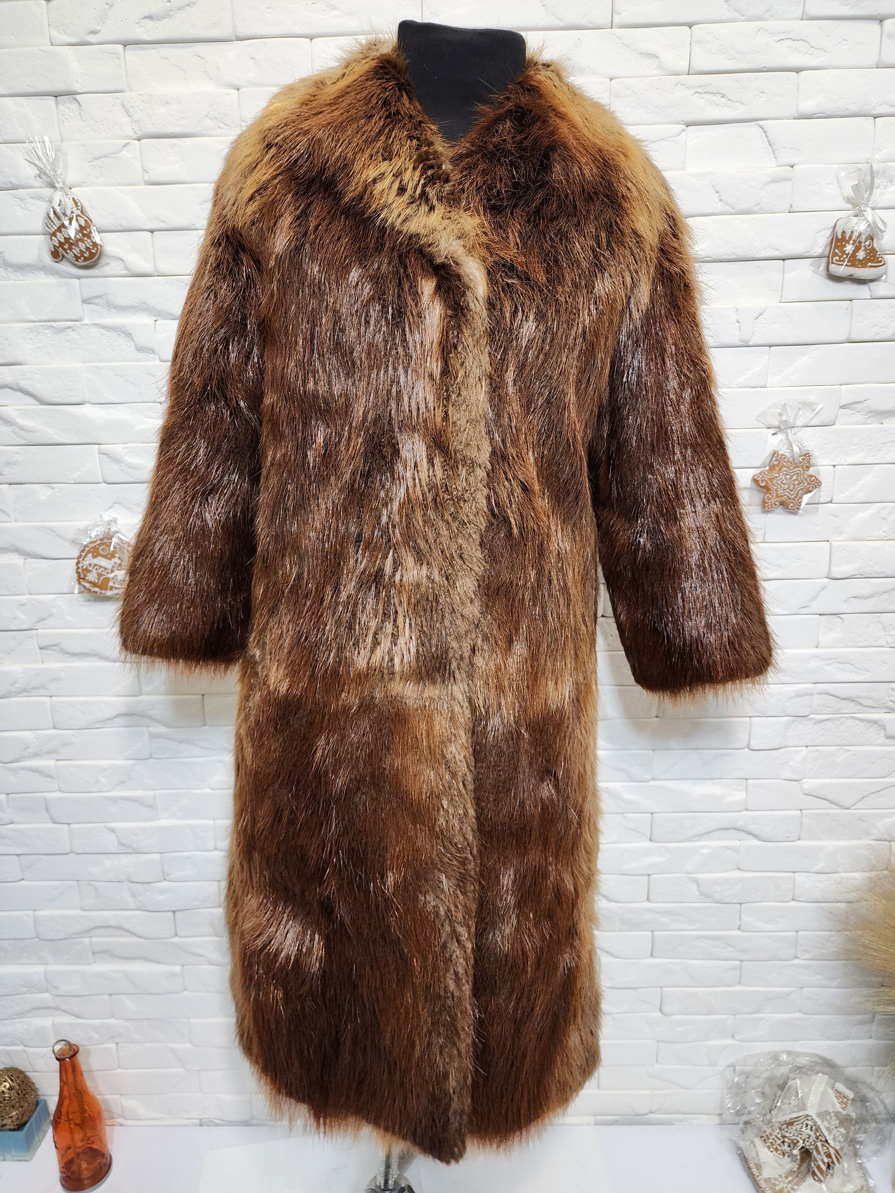 Brown Fur Coat - Women's Vintage Fur