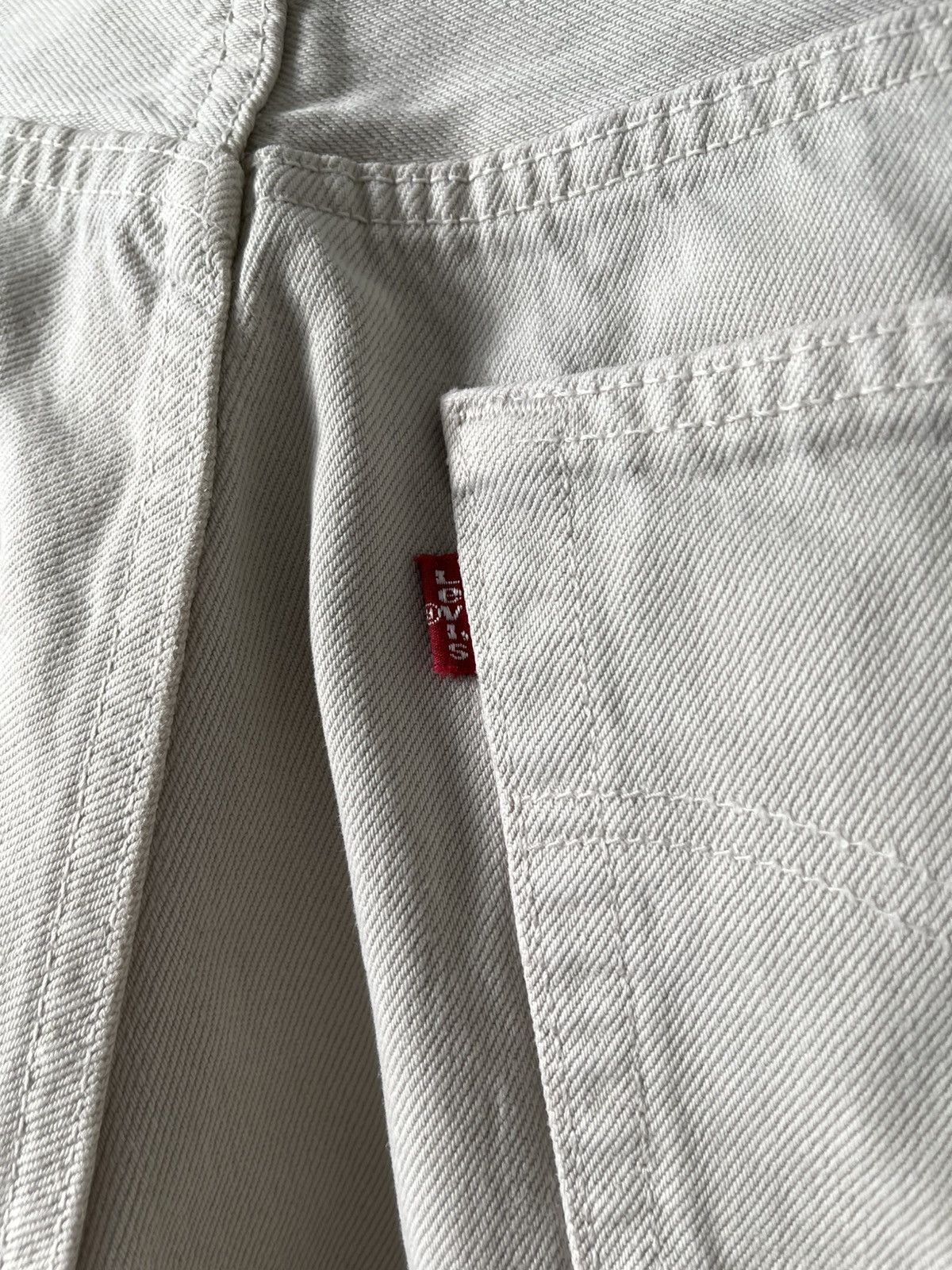 Levi's Vintage 90's Levis 501 Straight Beige Denim Jeans USA Made Size US 32 / EU 48 - 11 Thumbnail