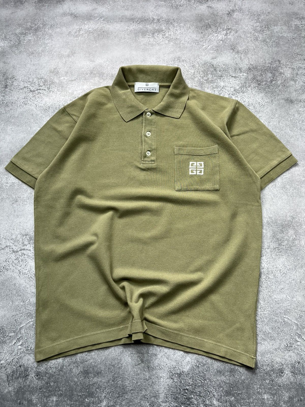Givenchy Givenchy Mens Basic Polo Shirt Green Classic Size US S / EU 44-46 / 1 - 1 Thumbnail