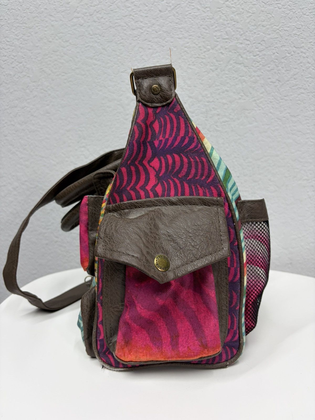 KMRii Desigual Patchwork Messenger Bag Y2K Boho Hippie Festival Size ONE SIZE - 19 Thumbnail