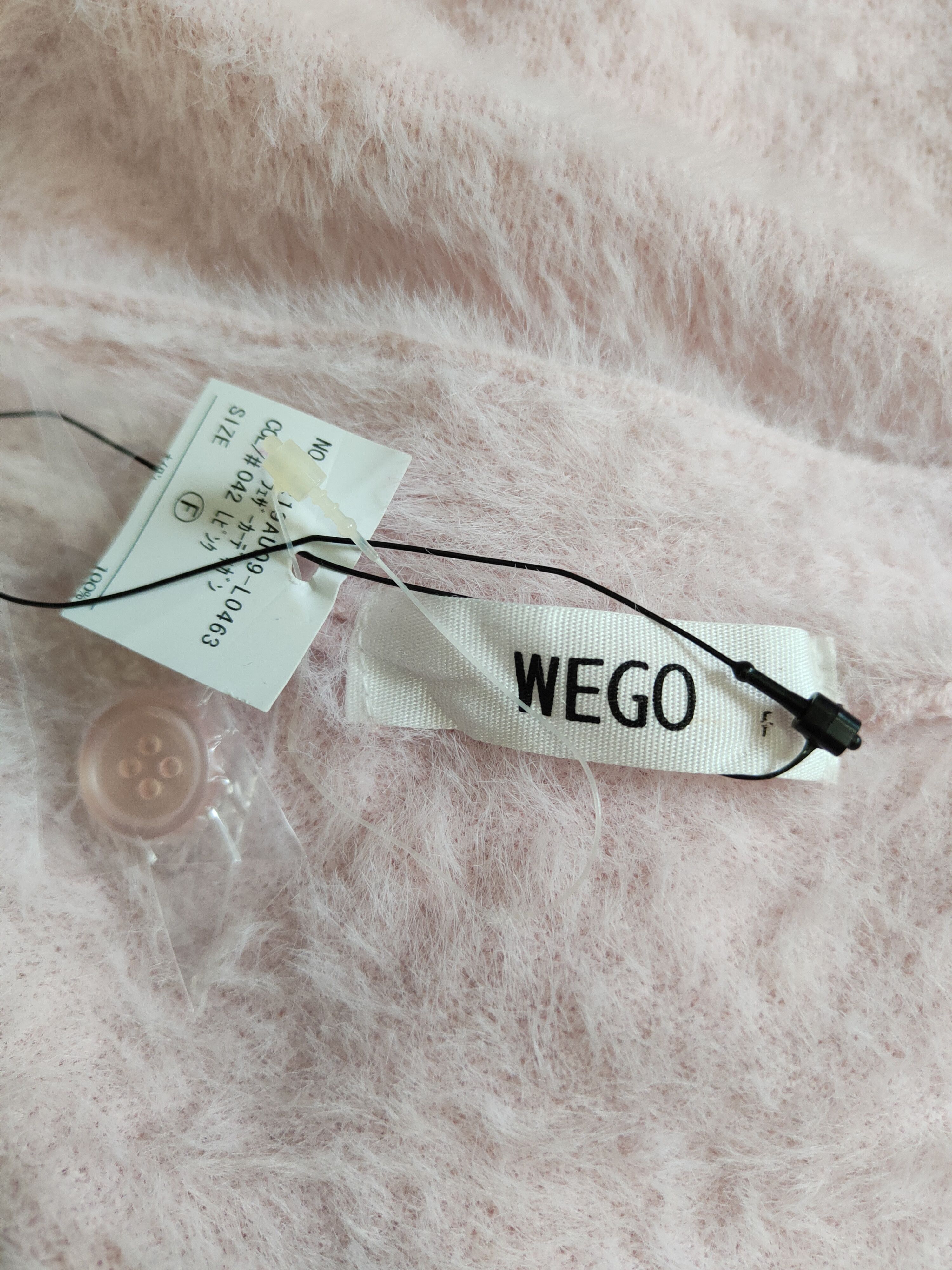 Vintage Vintage 💥 Wego Light Pink Fur Mohair Knitwear Cardigan Size M / US 6-8 / IT 42-44 - 13 Thumbnail