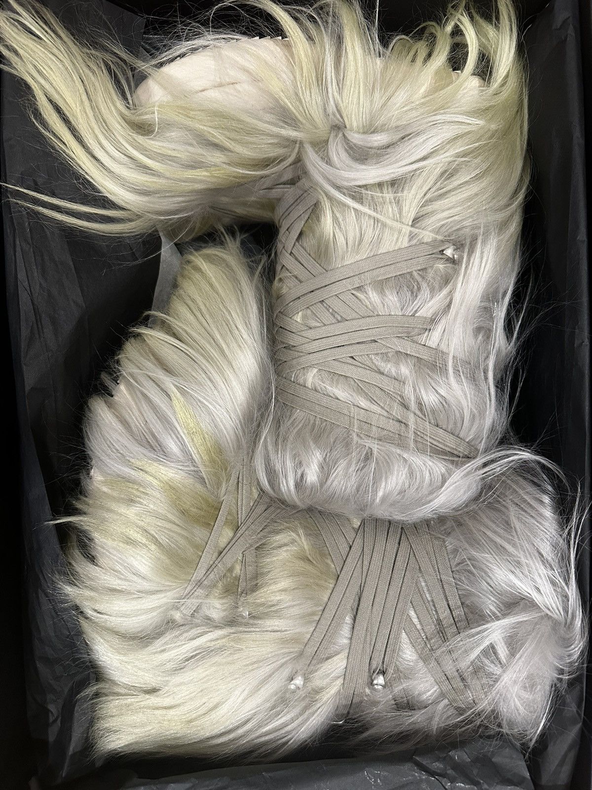 Moncler × Rick Owens Rick Owen’s Moncler Big Rocks Fur Boots Size US 7 / EU 40 - 7 Thumbnail