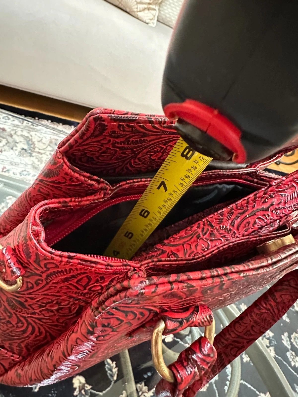 Other 1 Tooled Leather Shoulder Tote Bag from Mexico – Artisan Size ONE SIZE - 2 Thumbnail