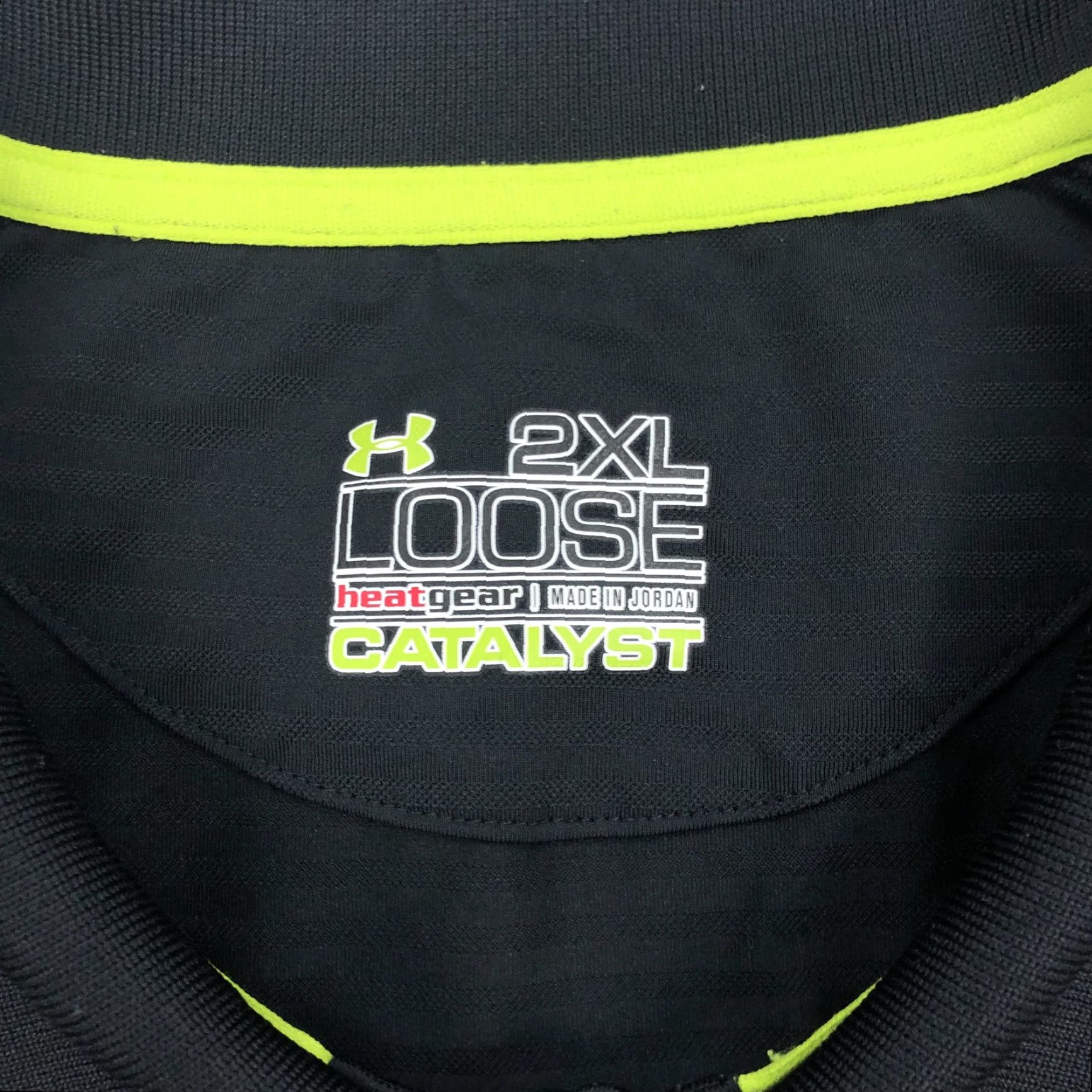 Under Armour Under Armour Polo Shirt 2XL Black Stripe HeatGear Catalyst Performance Golf Shirt Mens Short Sleeve Size US XXL / EU 58 / 5 - 4 Thumbnail