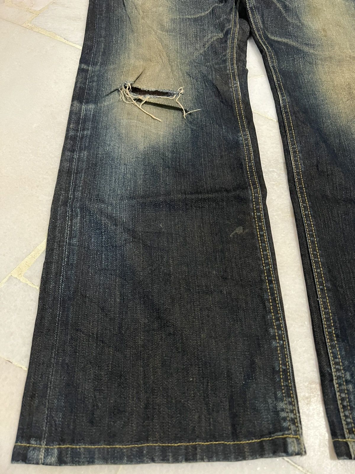 Hysteric Glamour × If Six Was Nine × Lee 🌈Baggy 90’s Lee Cowboy Distress Mud Wash Jeans Size US 33 - 5 Thumbnail
