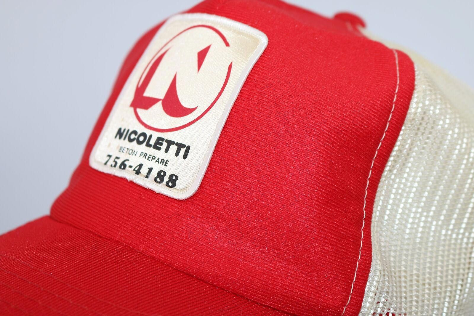 Other Vintage nICOLETTI BETON PREPARE Trucker Snapback Cap Size ONE SIZE - 3 Thumbnail