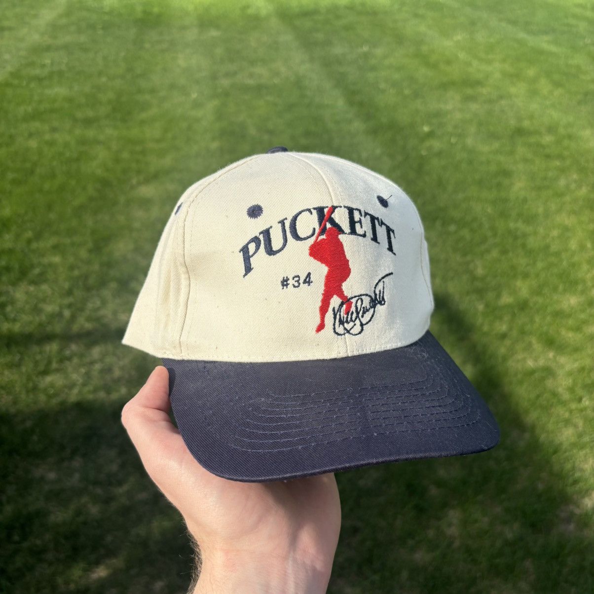 MLB × Vintage DEADSTOCK Vintage 1990s Kirby Puckett Dairy Queen Twins Hat Size ONE SIZE - 1 Thumbnail