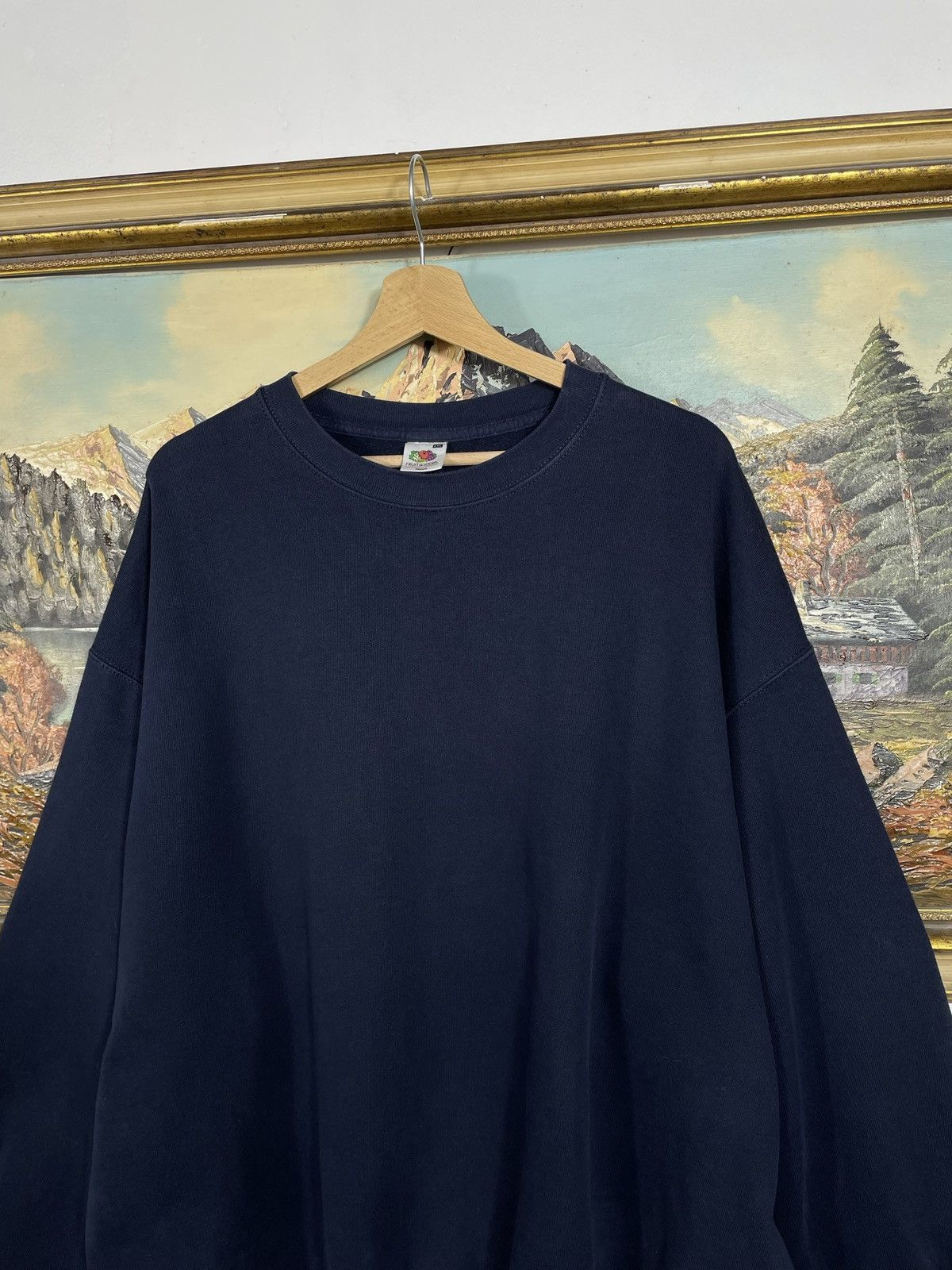 Fruit Of The Loom × Vintage vintage y2k blank oversize baggy crewneck sweatshirt skate Size US XXL / EU 58 / 5 - 4 Thumbnail