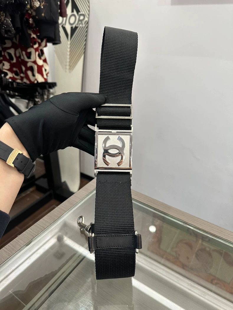 Chanel Classic Chanel Double C Black Belt -2505 Size ONE SIZE - 2 Thumbnail
