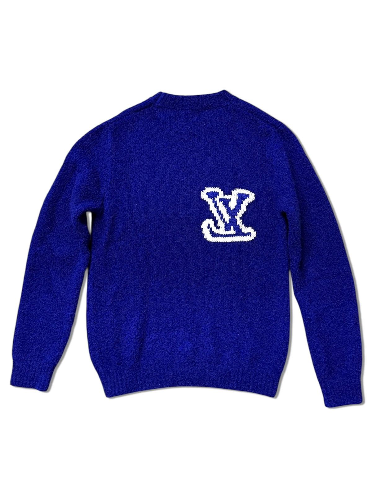 Louis Vuitton Louis Vuitton L Fleece blue Long Sleeves Knitted Sweatshirt Size US M / EU 48-50 / 2 - 3 Thumbnail