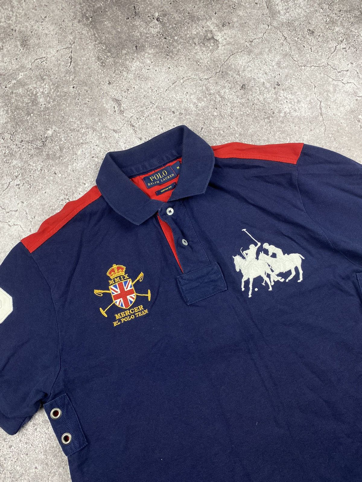 Other VINTAGE POLO RALPH LAUREN 🦍 BIG LOGO MERCER RUGBY POLO SHIRT Size US M / EU 48-50 / 2 - 2 Thumbnail