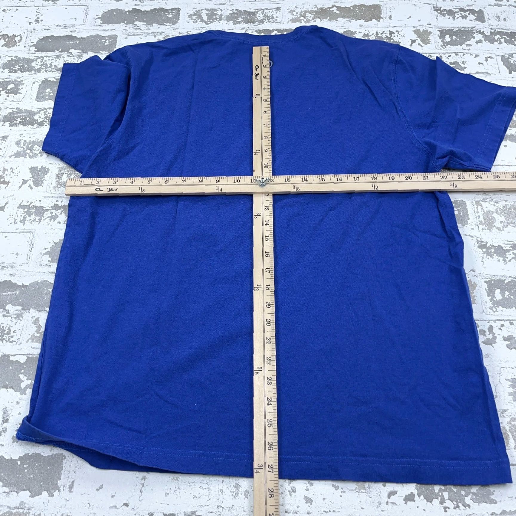 Life is Good Life Is Good Shirt Men L Blue Short Sleeve Baseball Tee Game On Retro Royal Classic Fit Size US L / EU 52-54 / 3 - 7 Thumbnail