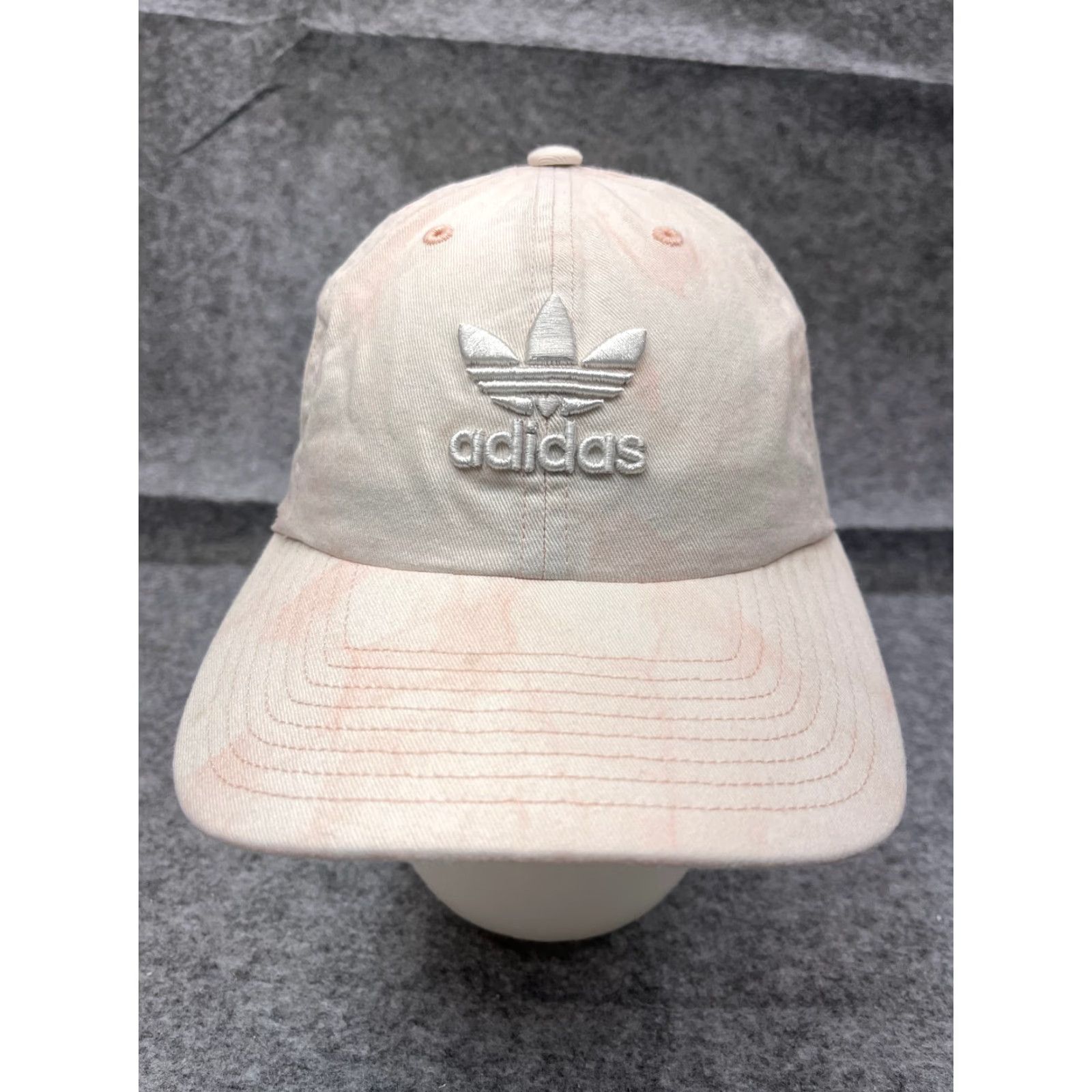 Adidas Adidas Hat Cap Strap Back One Size Pink White Tie Dye 100% Cotton Twill Baseball Cap Unisex Adults Mens Womens Boys Girls Size ONE SIZE - 2 Thumbnail