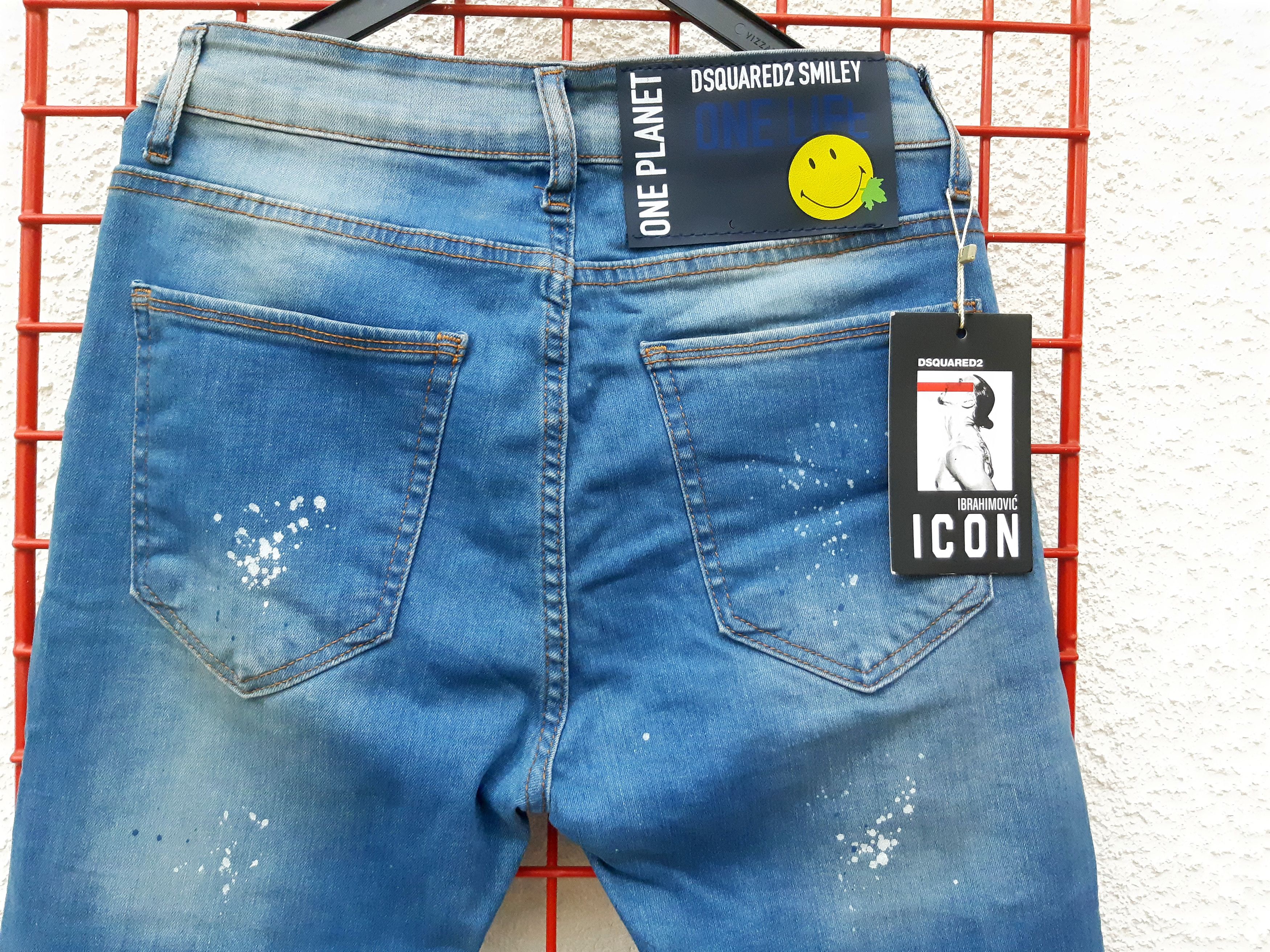Dsquared2 DSQUARED2 x Ibrahimovic Smiley"One Life One Planet Jeans Size US 31 - 3 Thumbnail