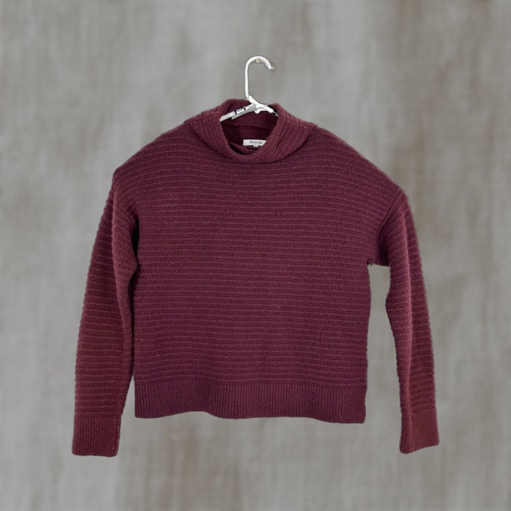 Madewell Madewell Sweater Cowl Neck Pullover Merino Wool Blend Womens Medium Red) Size M / US 6-8 / IT 42-44 - 1 Thumbnail