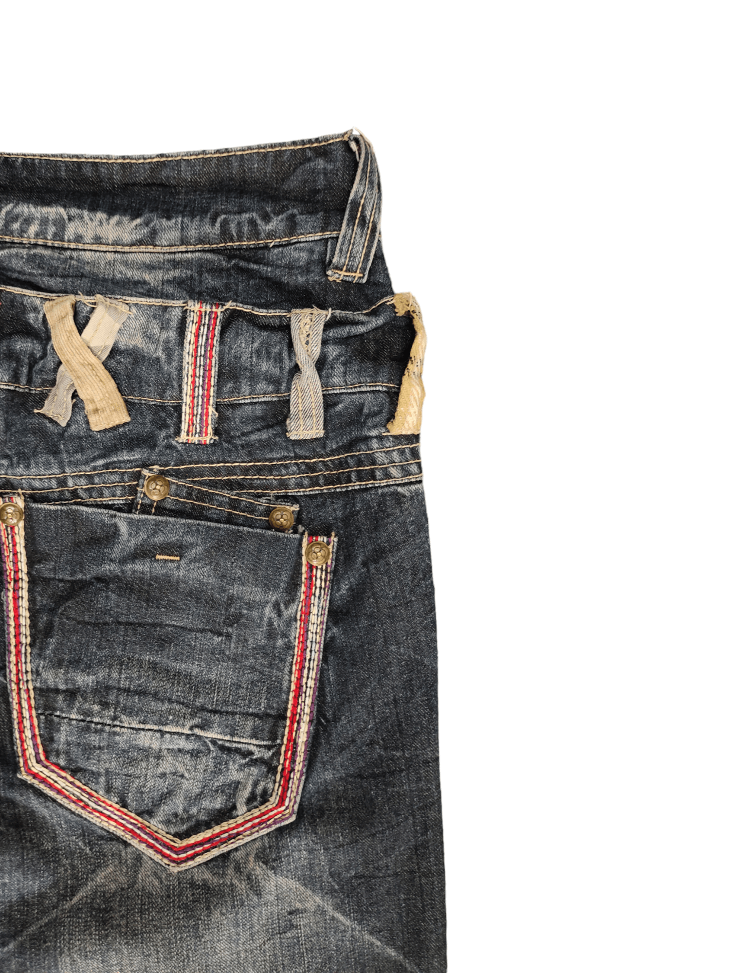 Hysteric Glamour Sorridere Double Waist Denim Clawmark Wide Leg Jeans Size US 32 / EU 48 - 15 Thumbnail
