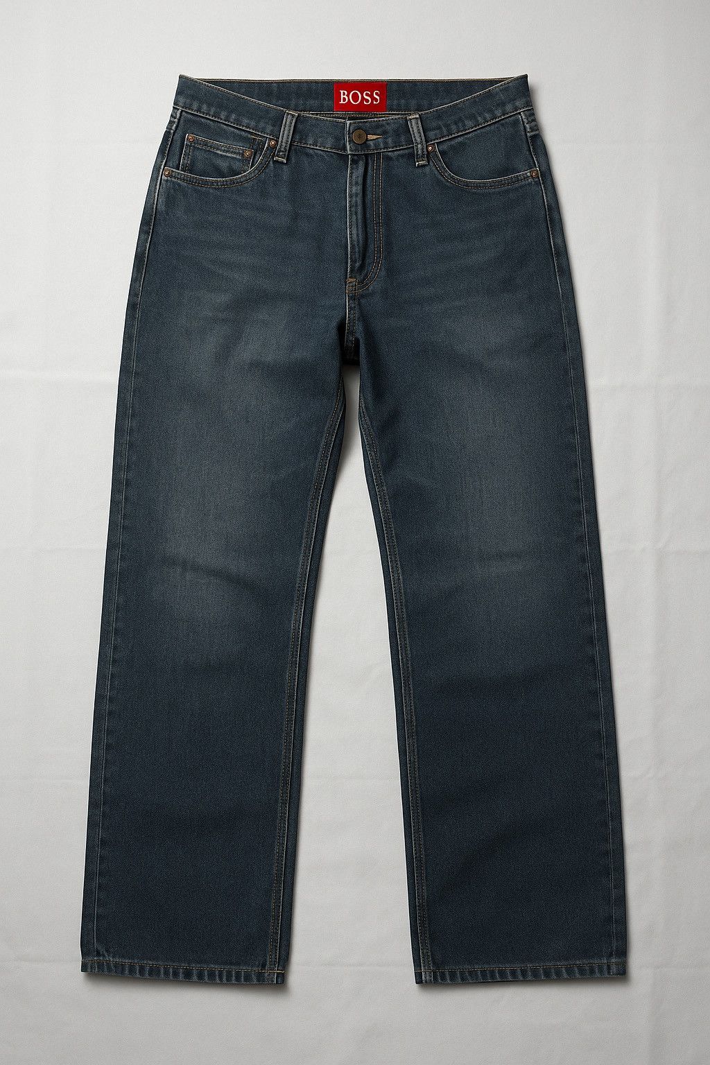 Hugo Boss × Levi's × Vintage HUGO BOSS Straight Leg Jeans | W32 L36 | Archive Fit Size US 34 / EU 50 - 1 Thumbnail
