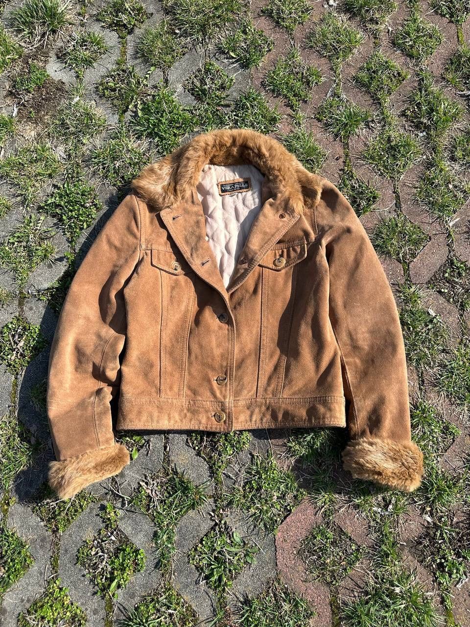 Vintage Vintage Avantgarde Real Suede Leather Fur Jacket Size M / US 6-8 / IT 42-44 - 1 Thumbnail