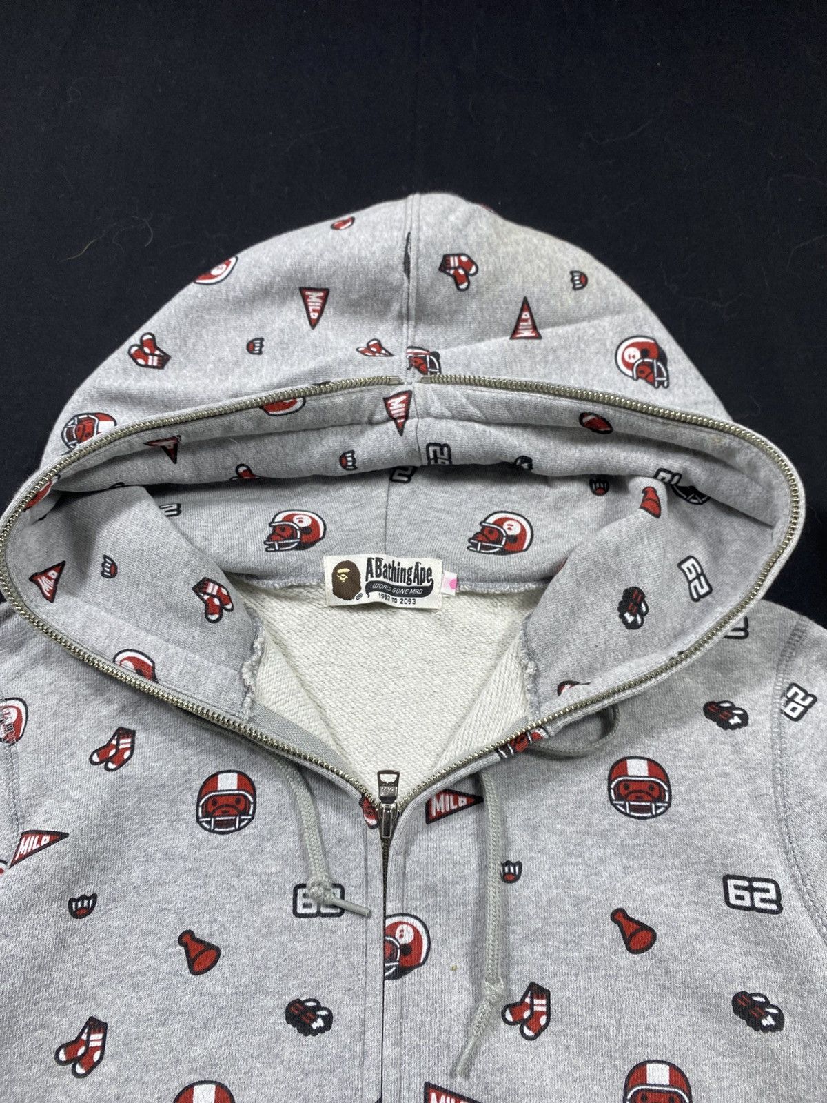 Bape A BATHING APE MLB FULL PRINT ZIP UP HOODIE Size XS / US 0-2 / IT 36-38 - 7 Thumbnail