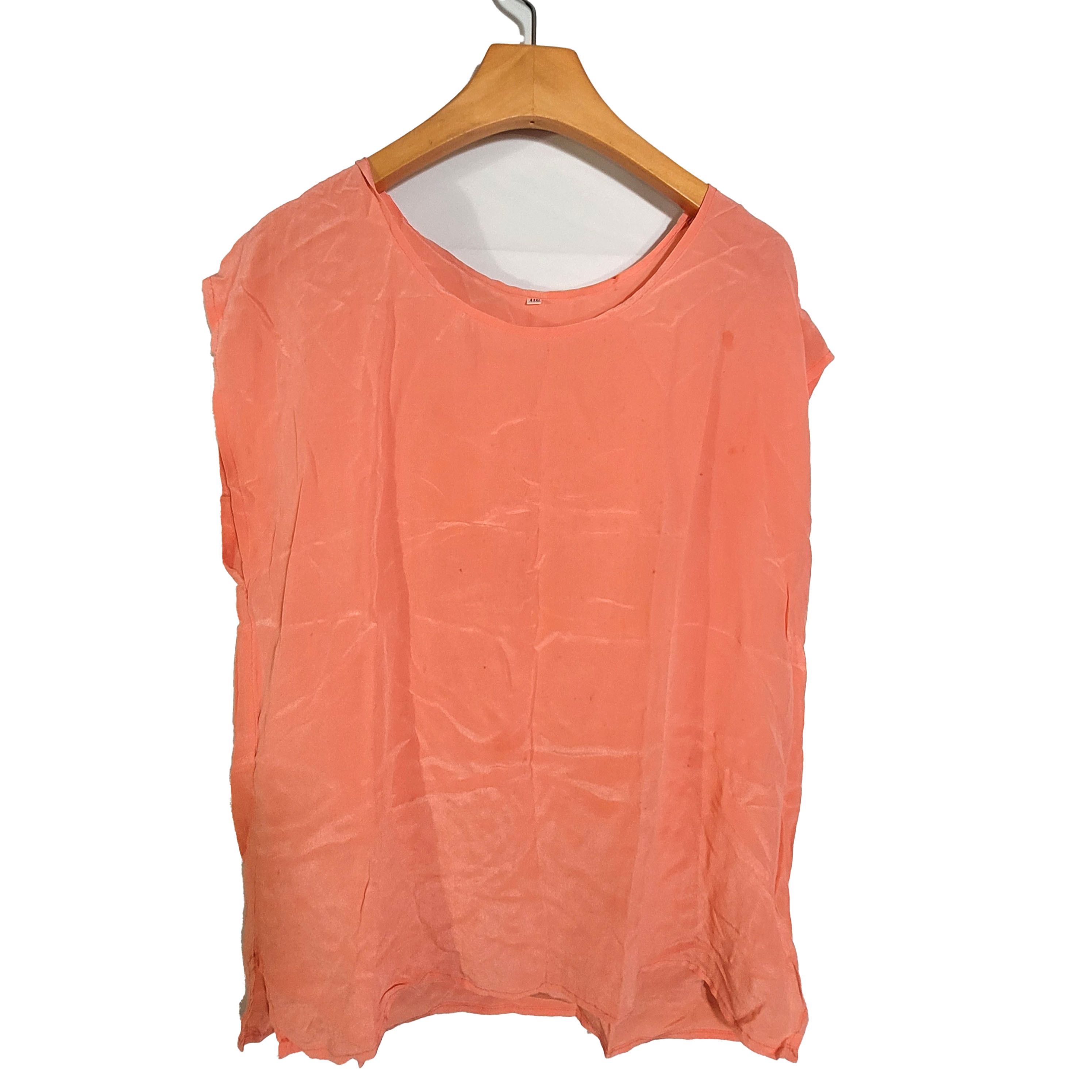 Other Women's 100% Silk Size L Sleeveless Tank Top Flaw SBK207 Size L / US 10 / IT 46 - 2 Thumbnail