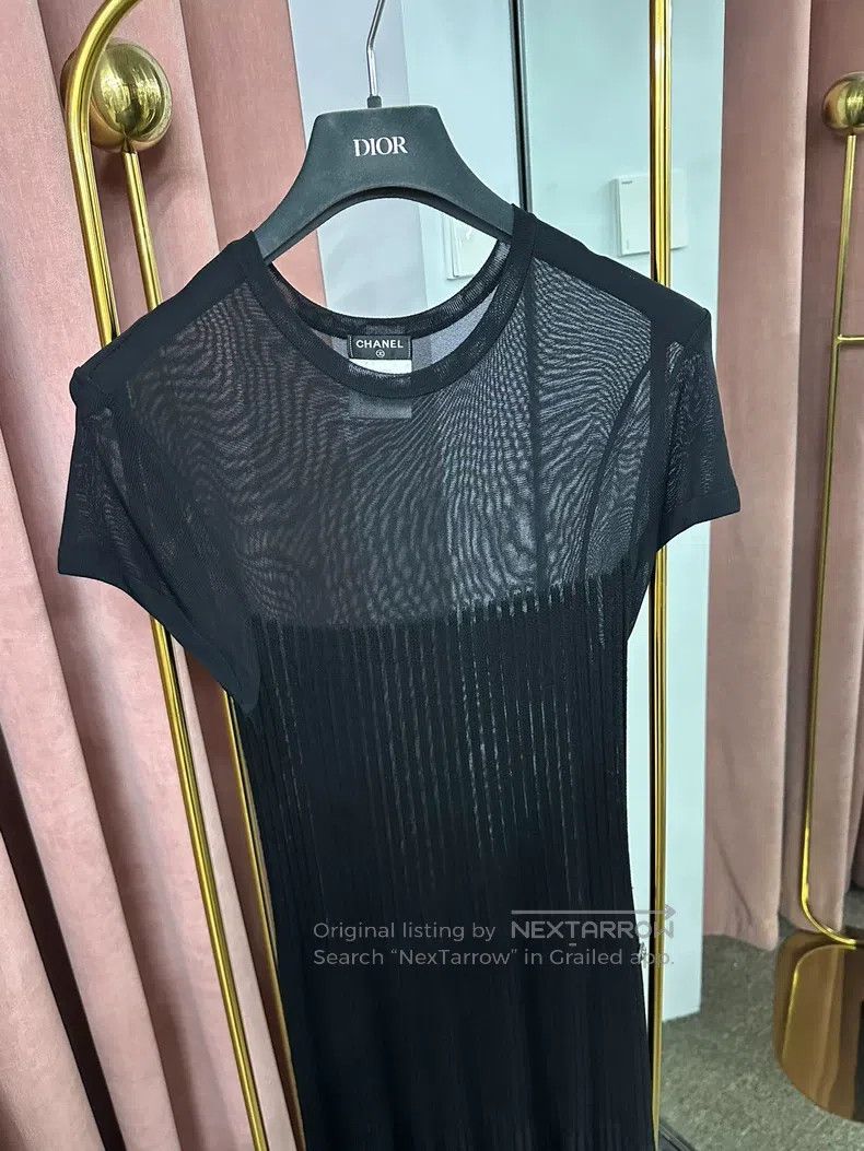Chanel Chanel Black pleated dress Size XS / US 0-2 / IT 36-38 - 2 Thumbnail
