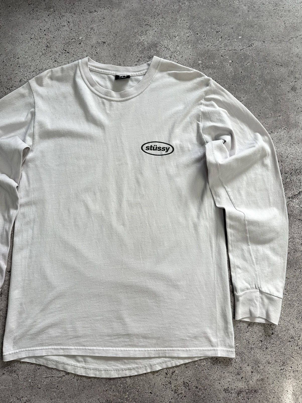 Stussy × Vintage Vintage Stussy Y2K Long Sleeve Big Logo Distressed Size US M / EU 48-50 / 2 - 9 Thumbnail