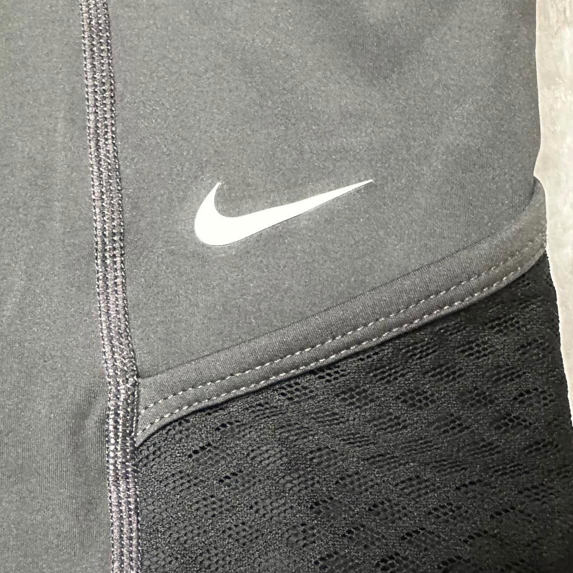Nike Nike Pro Dri Fit Mesh Inset Crop Leggings Black Women's L Size 36" / US 14 / IT 50 - 6 Thumbnail