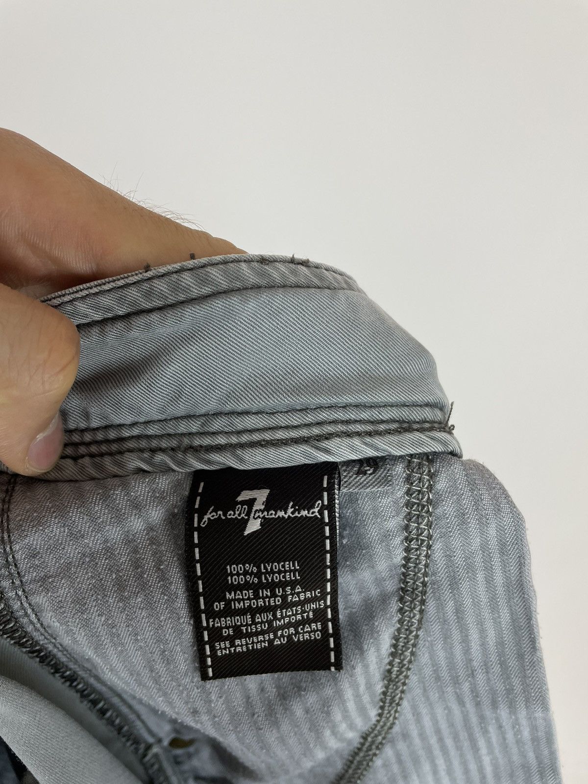 7 For All Mankind For All Mankind Joggers Pants Lyocell Washed Grey size 32 Size 28" / US 6 / IT 42 - 11 Thumbnail