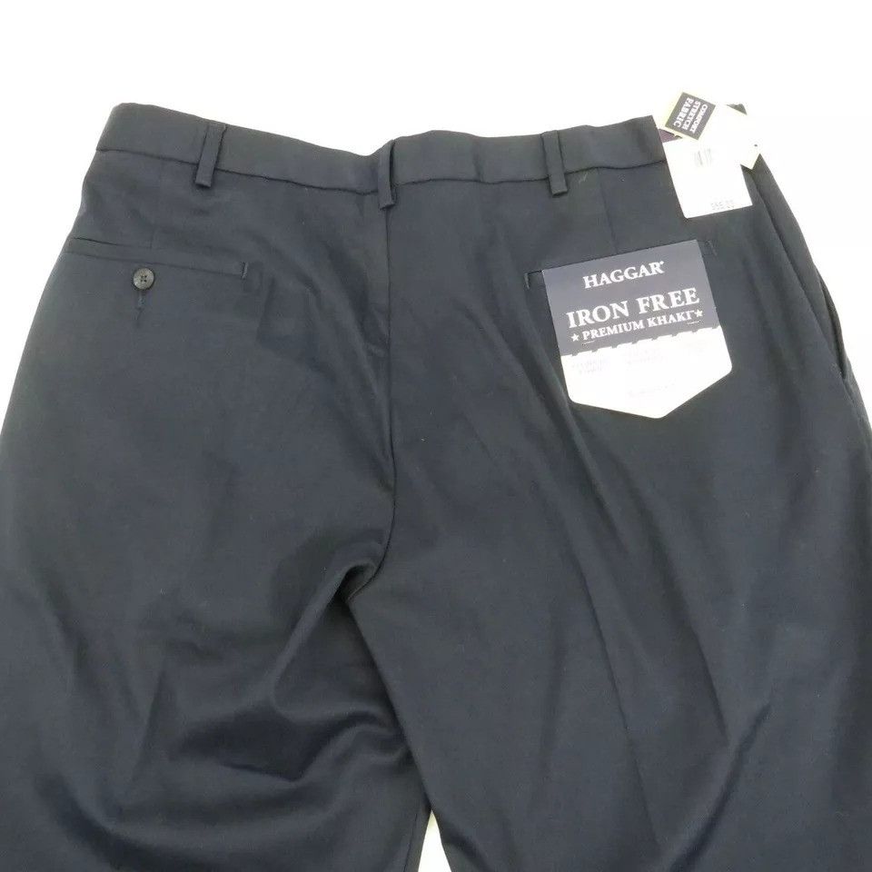 Haggar Haggar Iron Free Premium Khaki Classic Fit Pleated Pants 40x Size US 40 / EU 56 - 3 Thumbnail