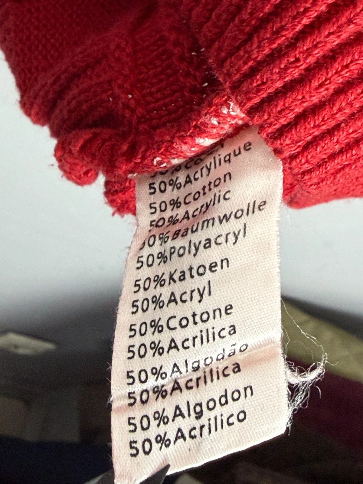 Lacoste Lacoste Red Knit Sweater Cotton Pullover Logo Classic Size US L / EU 52-54 / 3 - 4 Thumbnail