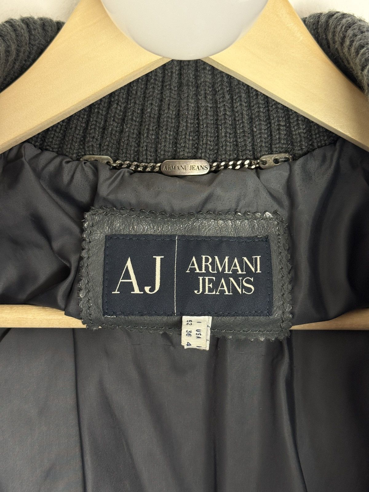 Armani 90s Armani Jeans Dragon Hide Bomber Size US M / EU 48-50 / 2 - 10 Thumbnail